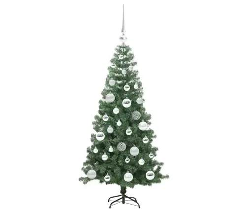 Ziemassvētku Eglīte Su 150 Led Ar Statīvu Zaļa 120 Cm Pvc Vidaxl