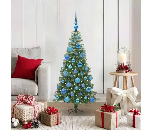 Kalėdų Eglutė Su 150 Led S Stovu Žalia 120 Cm Pvc Kalėdų Eglutė Su 150 Led S Stovu Žalia 120 Cm Pvc