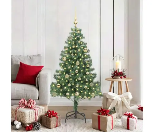 Ziemassvētku Eglīte Su 150 Led Ar Statīvu Zaļa 150 Cm Pvc Vidaxl