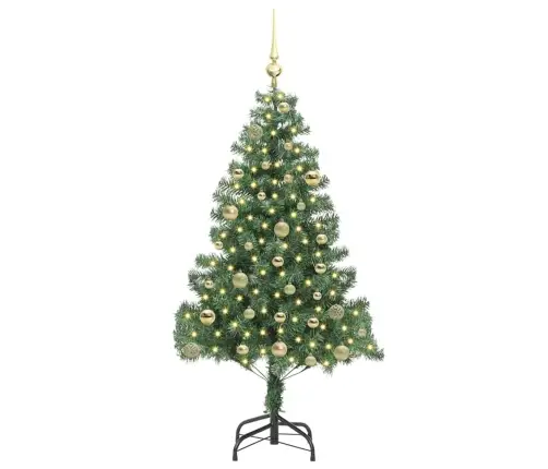 Ziemassvētku Eglīte Su 150 Led Ar Statīvu Zaļa 150 Cm Pvc Vidaxl