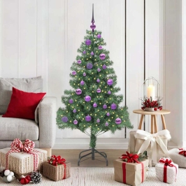 Ziemassvētku Eglīte Su 150 Led Ar Statīvu Zaļa 150 Cm Pvc Vidaxl