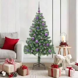 Jõulupuu Koos 150 Led-Iga Koos Alusega Roheline 150 Cm Pvc