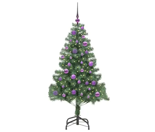 Ziemassvētku Eglīte Su 150 Led Ar Statīvu Zaļa 150 Cm Pvc Vidaxl