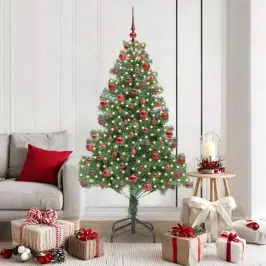 Kalėdų Eglutė Su 300 Led S Stovu Žalia 180 Cm Pvc