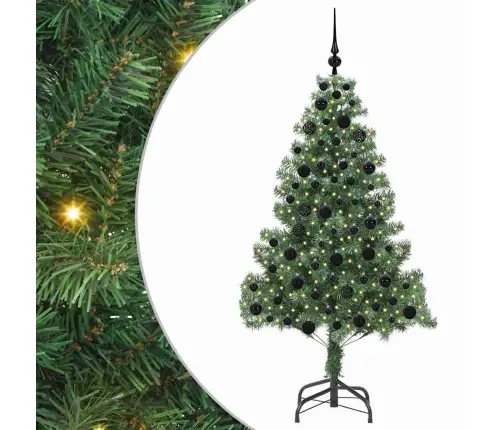 Ziemassvētku Eglīte Su 300 Led Ar Statīvu Zaļa 180 Cm Pvc Vidaxl