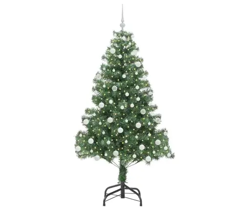 Ziemassvētku Eglīte Su 300 Led Ar Statīvu Zaļa 180 Cm Pvc Vidaxl