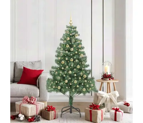 Kalėdų Eglutė Su 300 Led S Stovu Žalia 180 Cm Pvc Kalėdų Eglutė Su 300 Led S Stovu Žalia 180 Cm Pvc