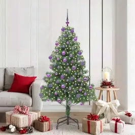 Ziemassvētku Eglīte Su 300 Led Ar Statīvu Zaļa 180 Cm Pvc Vidaxl