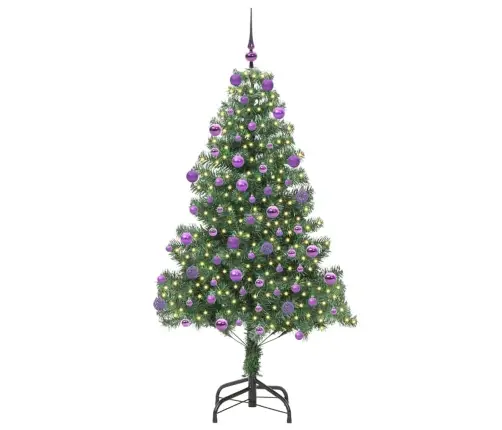 Ziemassvētku Eglīte Su 300 Led Ar Statīvu Zaļa 180 Cm Pvc Vidaxl