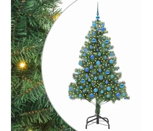 Ziemassvētku Eglīte Su 300 Led Ar Statīvu Zaļa 180 Cm Pvc Vidaxl