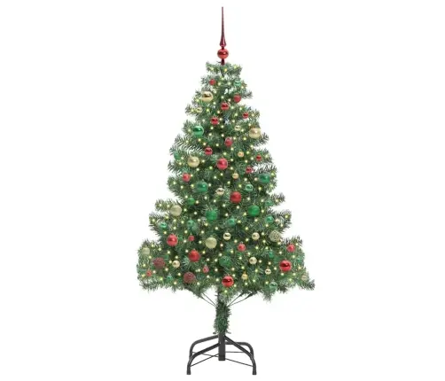 Ziemassvētku Eglīte Su 300 Led Ar Statīvu Zaļa 180 Cm Pvc Vidaxl