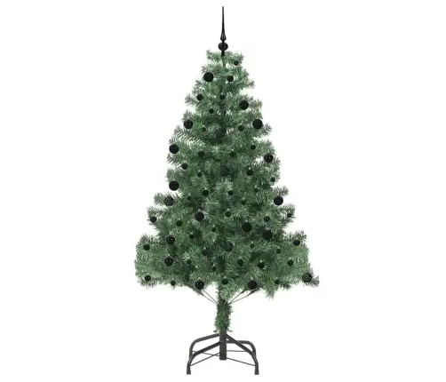 Jõulupuu Koos 300 Led-Iga Koos Alusega Roheline 210 Cm Pvc