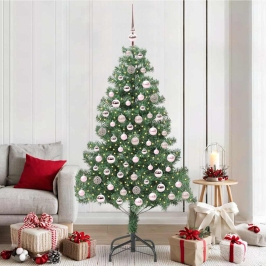 Ziemassvētku Eglīte Su 300 Led Ar Statīvu Zaļa 210 Cm Pvc Vidaxl