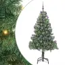 Jõulupuu Koos 300 Led-Iga Koos Alusega Roheline 210 Cm Pvc