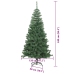 Ziemassvētku Eglīte Su 300 Led Ar Statīvu Zaļa 240 Cm Pvc Vidaxl