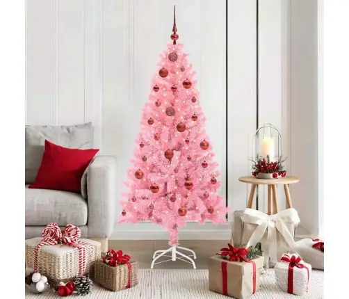 Ziemassvētku Eglīte Su 150 Led Ar Statīvu Rozā 150 Cm Pvc Vidaxl Ziemassvētku Eglīte Su 150 Led Ar Statīvu Rozā 150 Cm Pvc Vidaxl