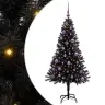 Ziemassvētku Eglīte Su 150 Led Ar Statīvu Melna 150 Cm Pvc Vidaxl
