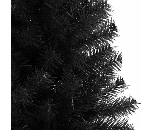 Ziemassvētku Eglīte Su 300 Led Ar Statīvu Melna 180 Cm Pvc Vidaxl