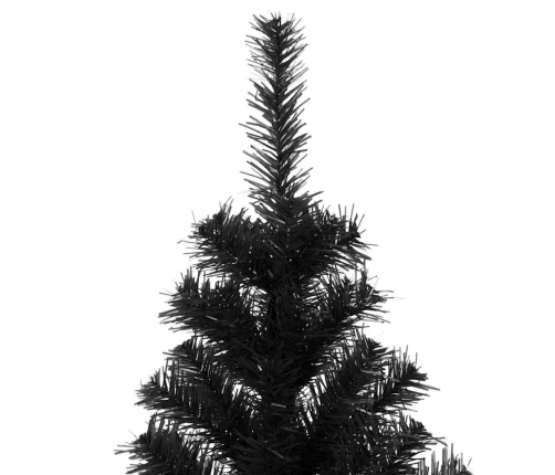 Ziemassvētku Eglīte Su 300 Led Ar Statīvu Melna 180 Cm Pvc Vidaxl