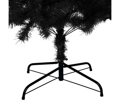 Ziemassvētku Eglīte Su 300 Led Ar Statīvu Melna 180 Cm Pvc Vidaxl