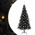 Ziemassvētku Eglīte Su 300 Led Ar Statīvu Melna 180 Cm Pvc Vidaxl