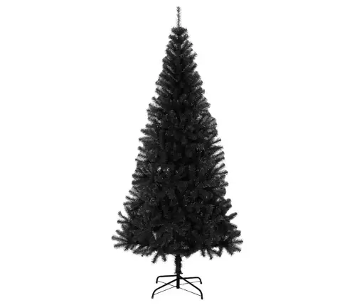 Ziemassvētku Eglīte Su 300 Led Ar Statīvu Melna 240 Cm Pvc Vidaxl