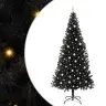 Ziemassvētku Eglīte Su 300 Led Ar Statīvu Melna 240 Cm Pvc Vidaxl
