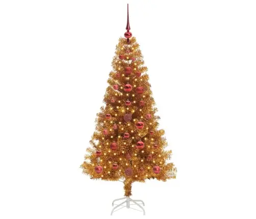 Ziemassvētku Eglīte Su 150 Led Ar Statīvu Zelts 120 Cm Pet Vidaxl Ziemassvētku Eglīte Su 150 Led Ar Statīvu Zelts 120 Cm Pet Vidaxl