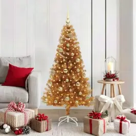 Ziemassvētku Eglīte Su 150 Led Ar Statīvu Zelts 150 Cm Pet Vidaxl Ziemassvētku Eglīte Su 150 Led Ar Statīvu Zelts 150 Cm Pet Vidaxl