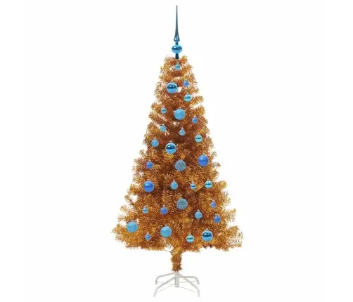 Kalėdų Eglutė Su 150 Led S Stovu Auksinė 150 Cm Pet Kalėdų Eglutė Su 150 Led S Stovu Auksinė 150 Cm Pet