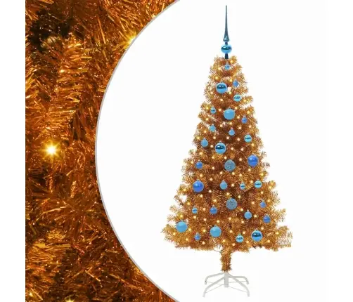 Kalėdų Eglutė Su 150 Led S Stovu Auksinė 150 Cm Pet Kalėdų Eglutė Su 150 Led S Stovu Auksinė 150 Cm Pet
