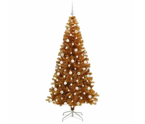Ziemassvētku Eglīte Su 300 Led Ar Statīvu Zelts 210 Cm Pet Vidaxl Ziemassvētku Eglīte Su 300 Led Ar Statīvu Zelts 210 Cm Pet Vidaxl