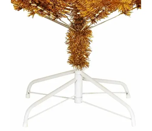 Ziemassvētku Eglīte Su 300 Led Ar Statīvu Zelts 240 Cm Pet Vidaxl