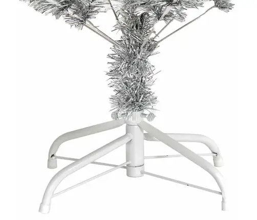 Kalėdų Eglutė Su 150 Led S Stovu Sidabro 120 Cm Pet Kalėdų Eglutė Su 150 Led S Stovu Sidabro 120 Cm Pet