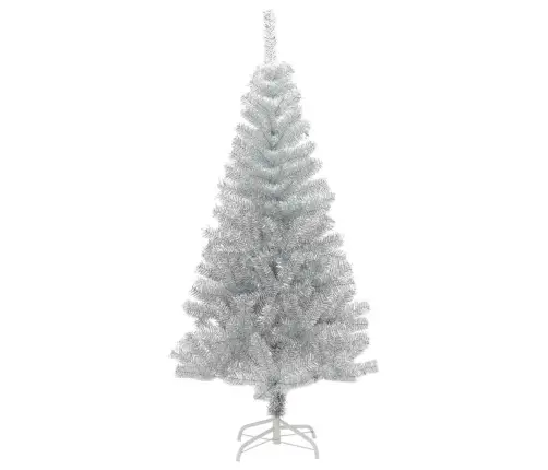 Jõulupuu Koos 150 Led-Iga Koos Alusega Hõbedane 150 Cm Pet