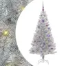 Jõulupuu Koos 150 Led-Iga Koos Alusega Hõbedane 150 Cm Pet