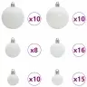 Jõulupuu Koos 300 Led-Iga Koos Alusega Hõbedane 180 Cm Pet Jõulupuu Koos 300 Led-Iga Koos Alusega Hõbedane 180 Cm Pet