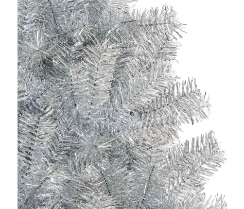 Jõulupuu Koos 300 Led-Iga Koos Alusega Hõbedane 210 Cm Pet