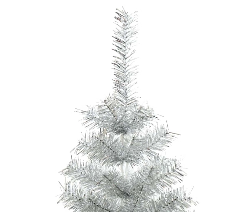 Ziemassvētku Eglīte Su 300 Led Ar Statīvu Sudraba 210 Cm Pet Vidaxl