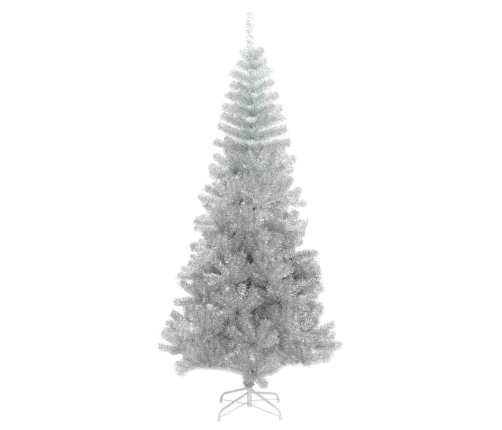 Ziemassvētku Eglīte Su 300 Led Ar Statīvu Sudraba 210 Cm Pet Vidaxl