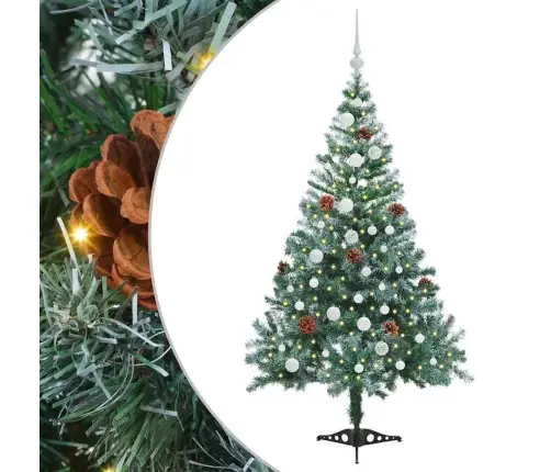 Dirbtinė Kalėdų Eglutė Su 150 Led Žalia 150 Cm Pvc Ir Plienas Dirbtinė Kalėdų Eglutė Su 150 Led Žalia 150 Cm Pvc Ir Plienas