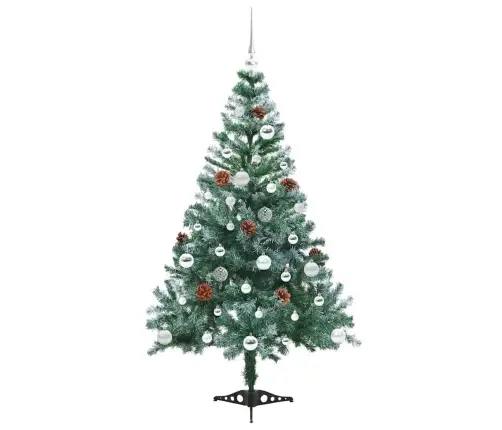 Mākslīgā Ziemassvētku Eglīte Zaļa 150 Cm Pvc Un Tērauds Vidaxl