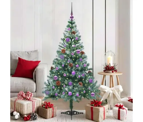 Mākslīgā Ziemassvētku Eglīte Zaļa 150 Cm Pvc Un Tērauds Vidaxl Mākslīgā Ziemassvētku Eglīte Zaļa 150 Cm Pvc Un Tērauds Vidaxl