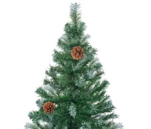 Tehisjõulupuu Koos 150 Led-Iga Roheline 150 Cm Pvc Ja Teras