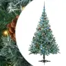 Tehisjõulupuu Koos 150 Led-Iga Roheline 150 Cm Pvc Ja Teras