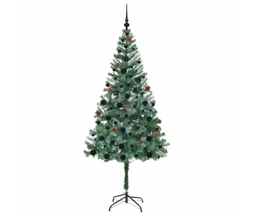 Mākslīgā Ziemassvētku Eglīte Zaļa 180 Cm Pvc Un Tērauds Vidaxl