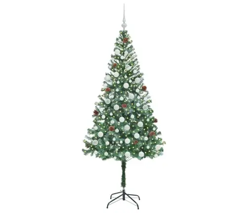 Dirbtinė Kalėdų Eglutė Su 300 Led Žalia 180 Cm Pvc Ir Plienas Dirbtinė Kalėdų Eglutė Su 300 Led Žalia 180 Cm Pvc Ir Plienas