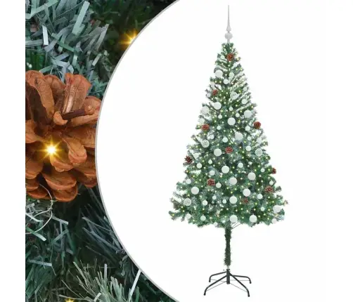 Dirbtinė Kalėdų Eglutė Su 300 Led Žalia 180 Cm Pvc Ir Plienas Dirbtinė Kalėdų Eglutė Su 300 Led Žalia 180 Cm Pvc Ir Plienas