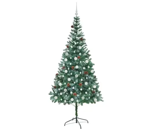 Tehisjõulupuu Koos 300 Led-Iga Roheline 210 Cm Pvc Ja Teras Tehisjõulupuu Koos 300 Led-Iga Roheline 210 Cm Pvc Ja Teras