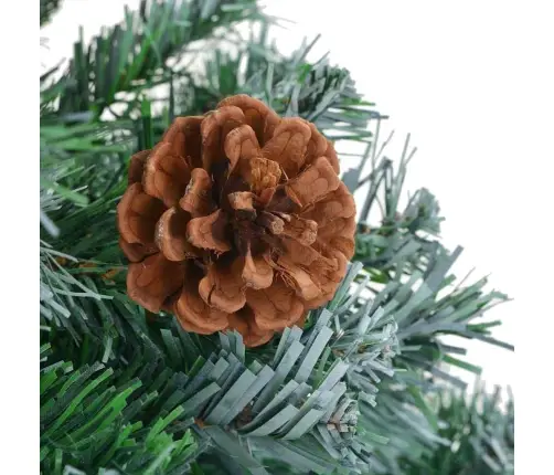 Tehisjõulupuu Koos 300 Led-Iga Roheline 210 Cm Pvc Ja Teras